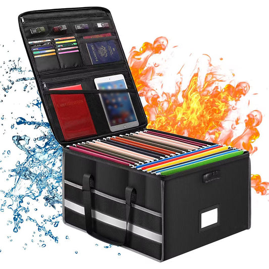 Widened Fireproof Foldable Document Box