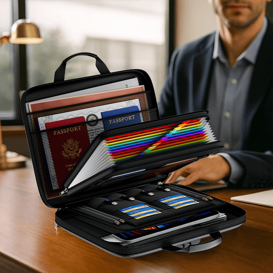 Multifunctional 12-page Hard EVA Color Accordion Folder