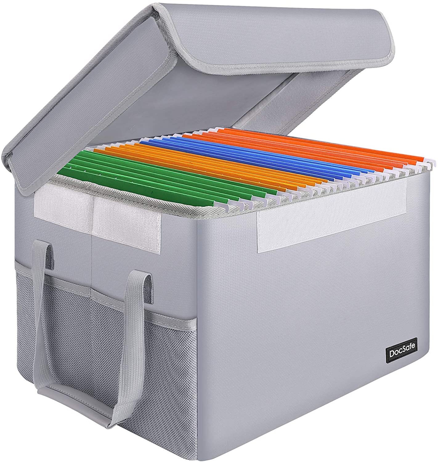 DocSafe File Box Fireproof File Storage Organizer Box with Lid