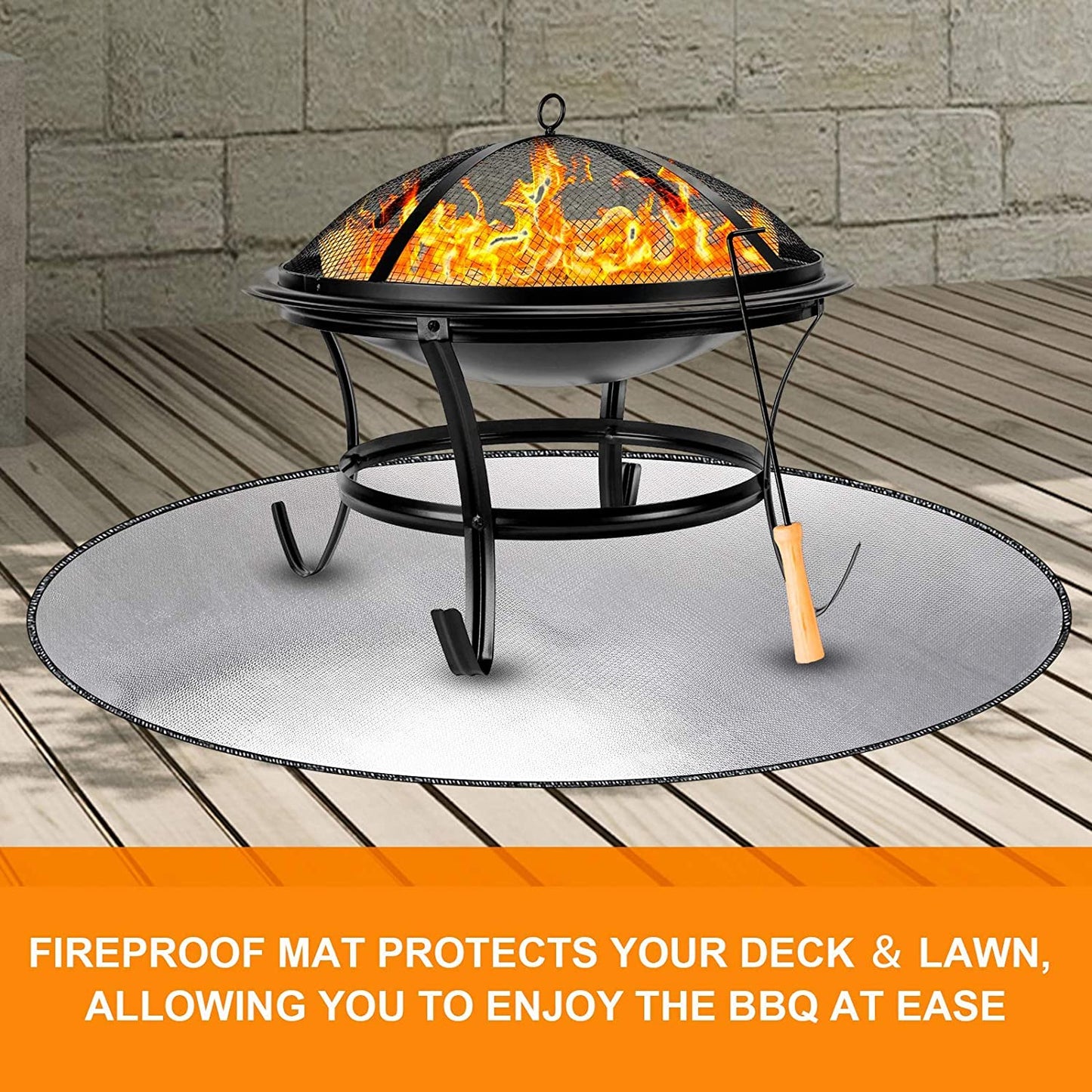 DocSafe 38" Diameter Round Fireproof Mat