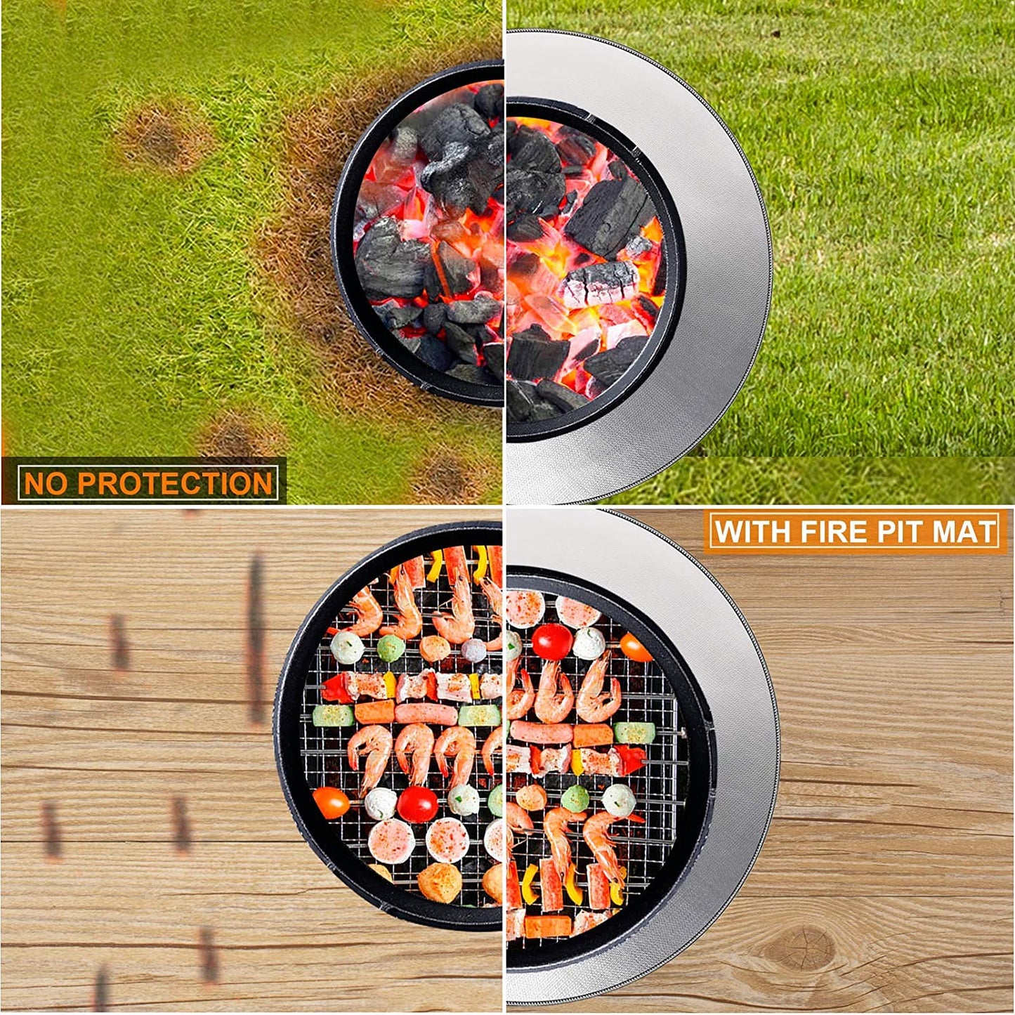 DocSafe 38" Diameter Round Fireproof Mat