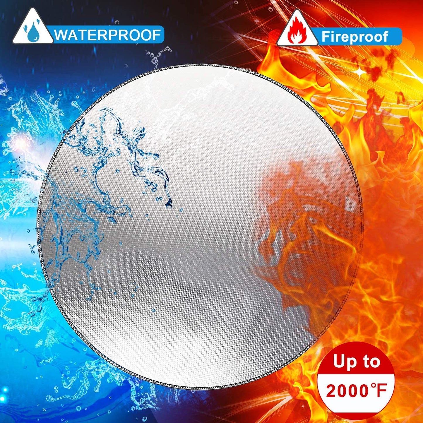 DocSafe 38" Diameter Round Fireproof Mat