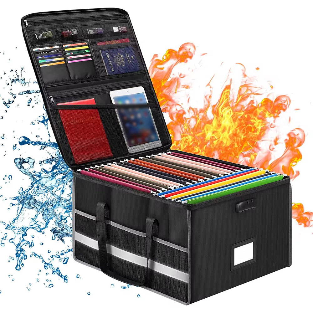 Widened Fireproof Foldable Document Box