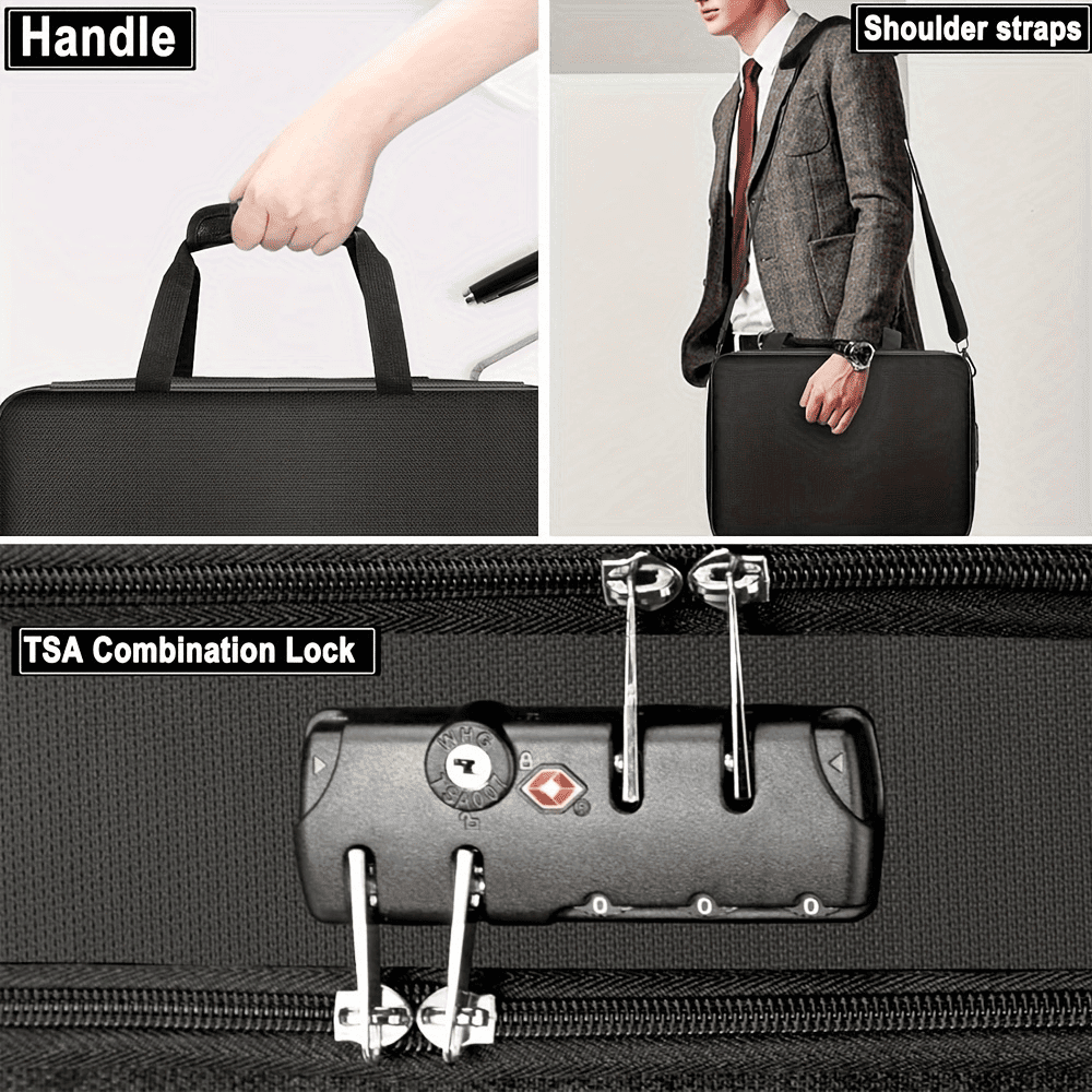 Portable Multi-Layer 13 Pocket Accordion File Folder Bag