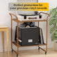DocSafe Vinyl Record Storage Box with Lock,Fireproof＆Water Resistant Record Organizer Storage for 100+ Single Records(12-inch),Collapsible Storage Crate with Lid&Handles for Valuable Album Collection