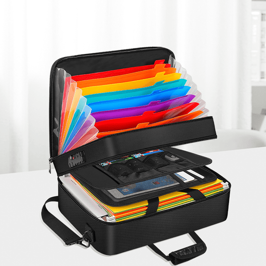 Colorful Accordion ID Storage Bag