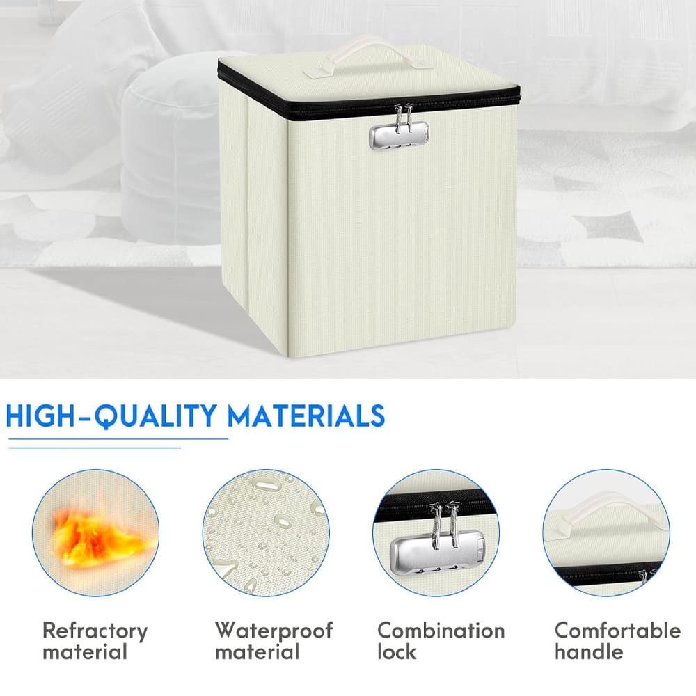 Fireproof Multifunctional Folding Storage Ottoman