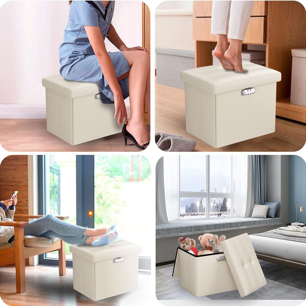 M Size Fireproof Storage Ottoman