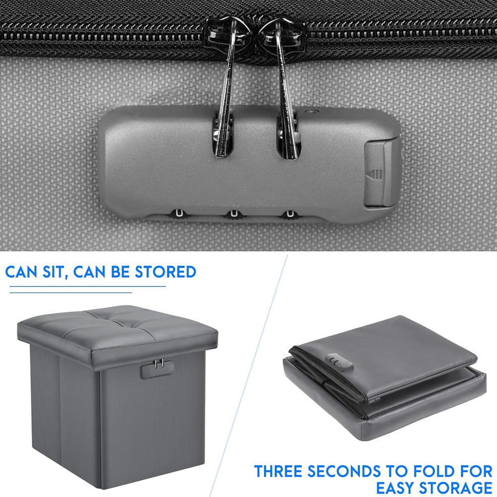 Fireproof Multifunctional Folding Storage Ottoman