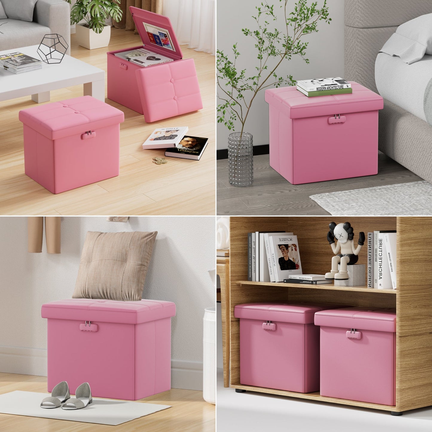 M Size Fireproof Storage Ottoman