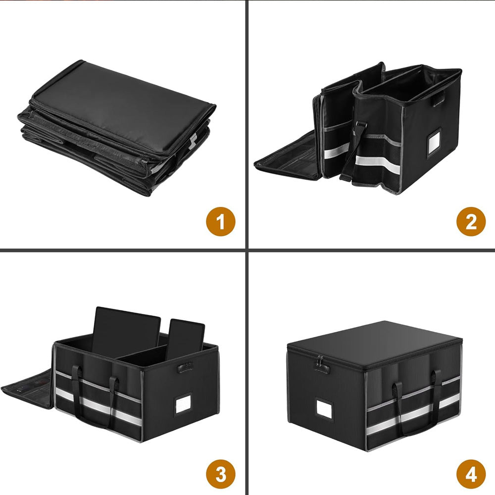 Widened Fireproof Foldable Document Box