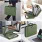 DocSafe Fireproof File Organizer with Lock, Hard-Shell Case Fireproof Document Box with 13 Pocket Accordion File Folder, Portable Home Office Travel Safe Storage for Important Documents Laptop Green