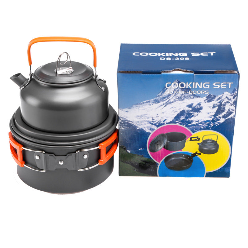 Outdoor products portable pot teapot combination