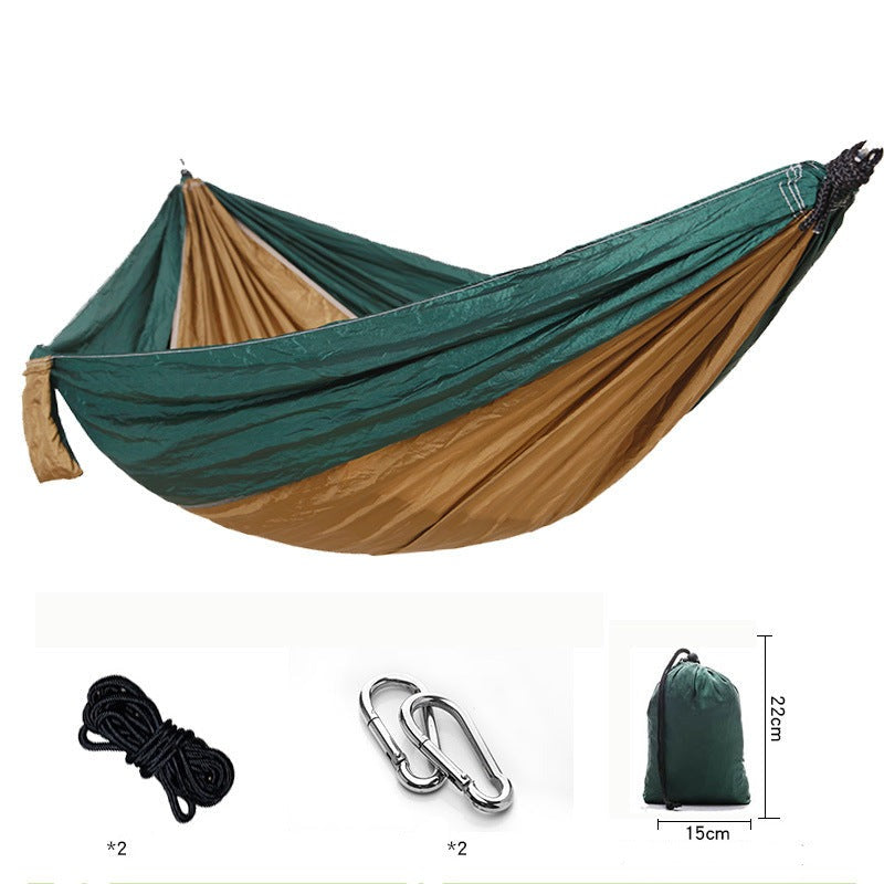 Outdoor camping nylon hammock