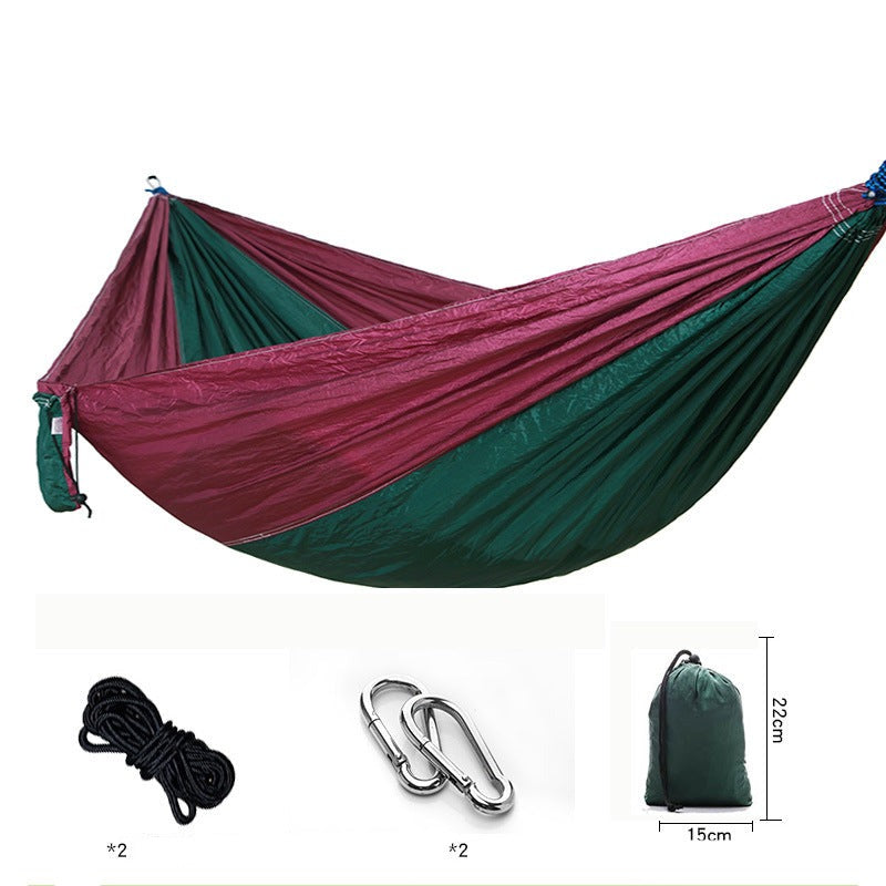 Outdoor camping nylon hammock