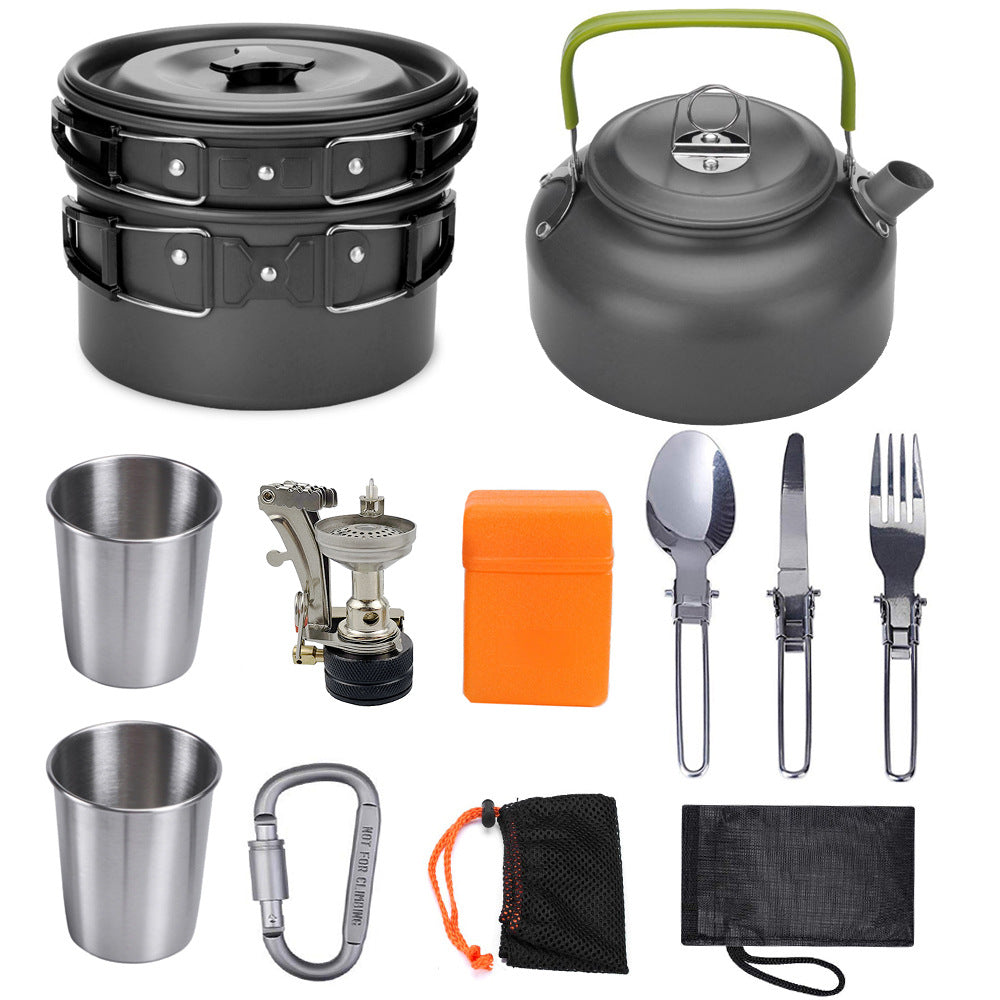 Outdoor products portable pot teapot combination