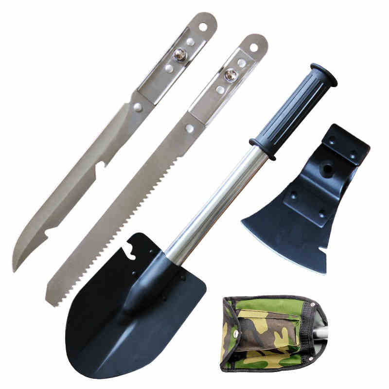 Outdoor 4-in-1 multifunctional shovel kit