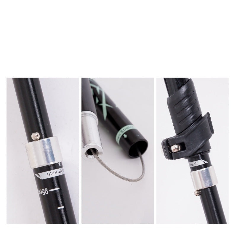 Aluminum alloy lightweight telescopic folding hiking poles