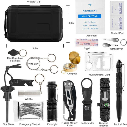 Outdoor travel equipment survival tool set