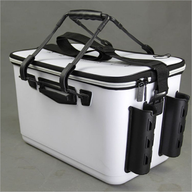 One piece molding iso fishing box with fish bucket