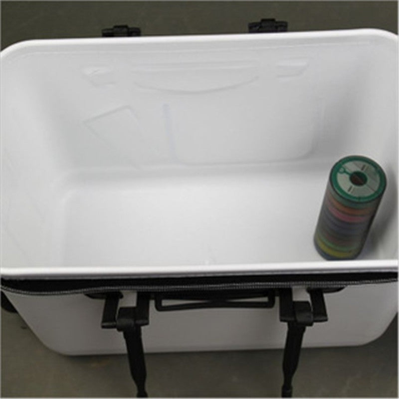 One piece molding iso fishing box with fish bucket