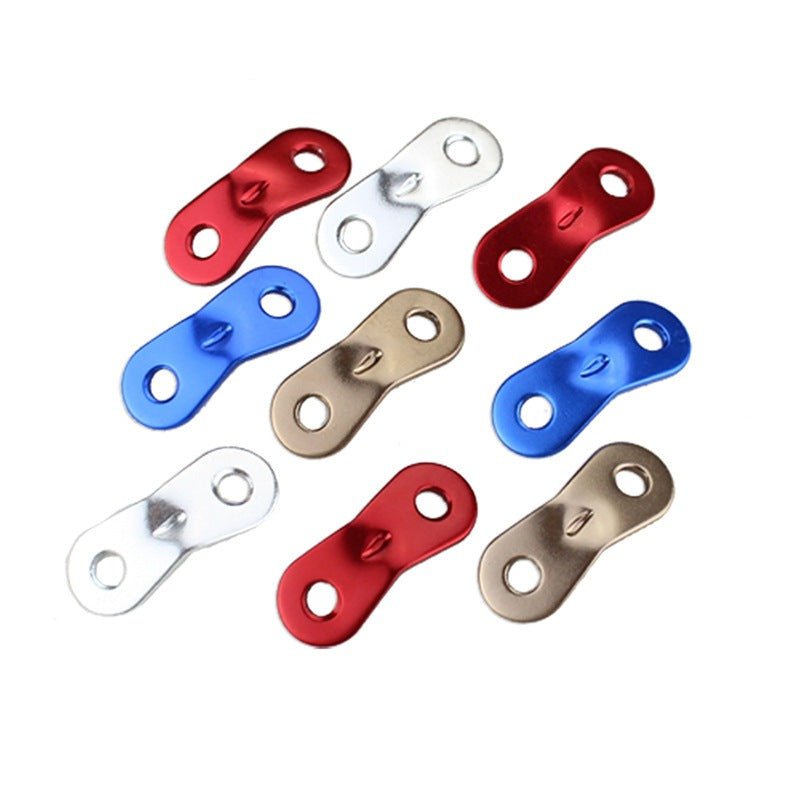 Double-eyed aluminum alloy umbrella rope buckle