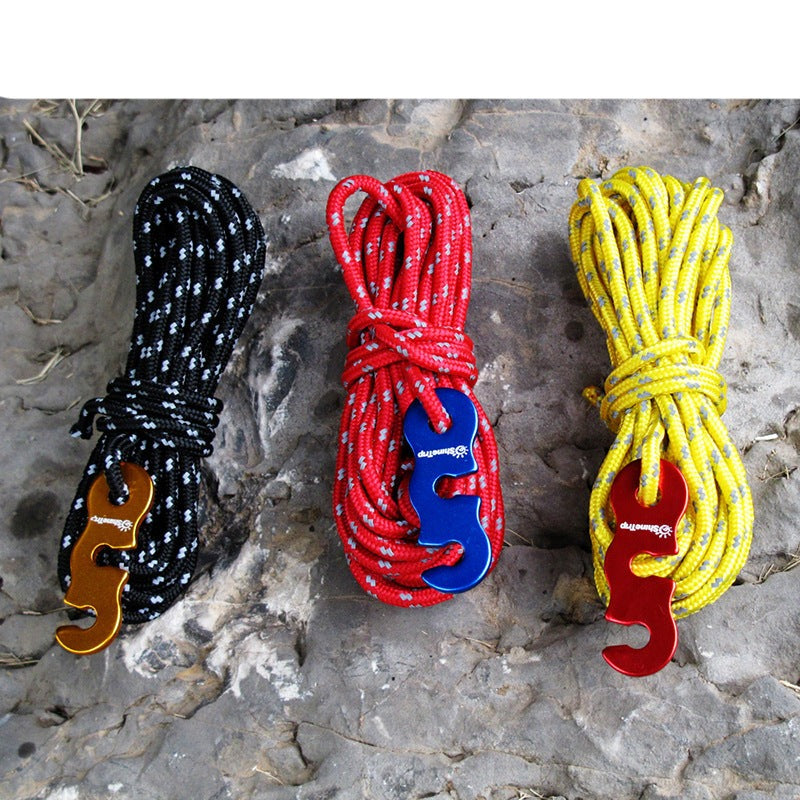 Thickened tent reflective 3mm wind rope buckle