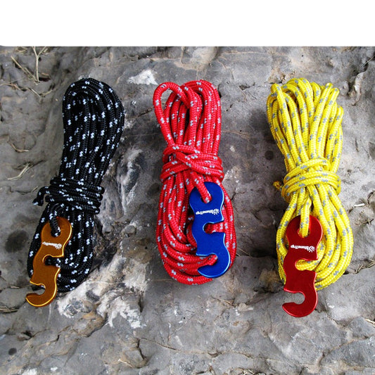 Thickened tent reflective 3mm wind rope buckle