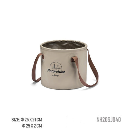 Foldable outdoor travel round bucket