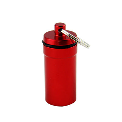 Outdoor portable sealed aluminum pill bottle