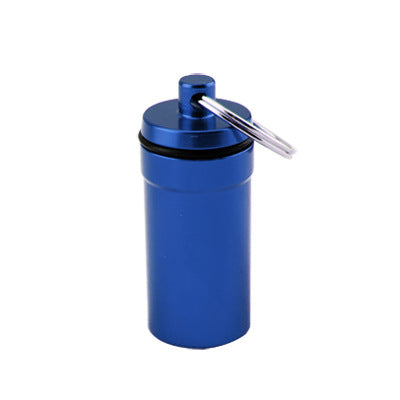 Outdoor portable sealed aluminum pill bottle