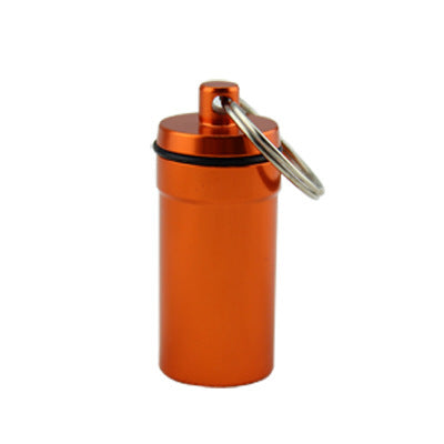 Outdoor portable sealed aluminum pill bottle