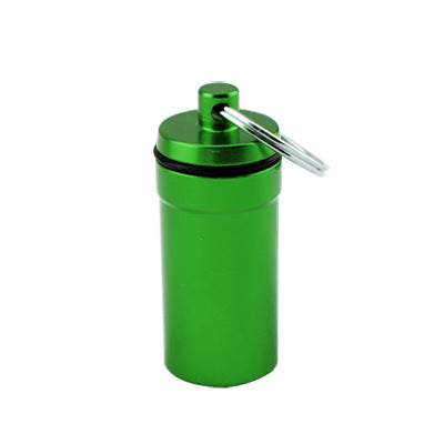 Outdoor portable sealed aluminum pill bottle