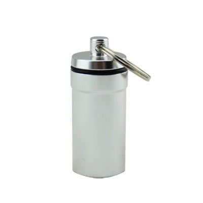 Outdoor portable sealed aluminum pill bottle