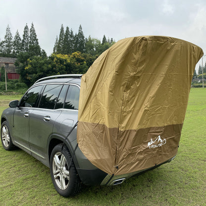 Outdoor self-drive barbecue camping car rear extension tent