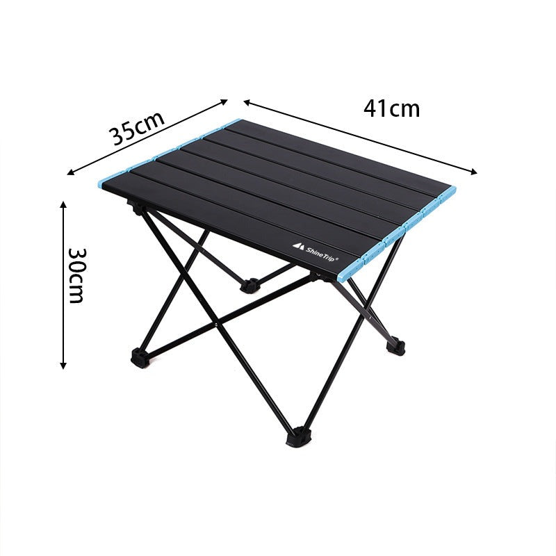 Outdoor aluminum portable folding table