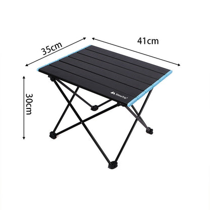 Outdoor aluminum portable folding table