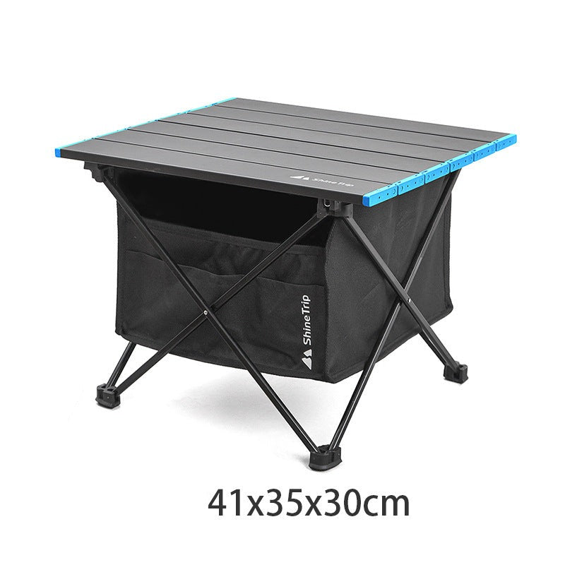 Outdoor aluminum portable folding table