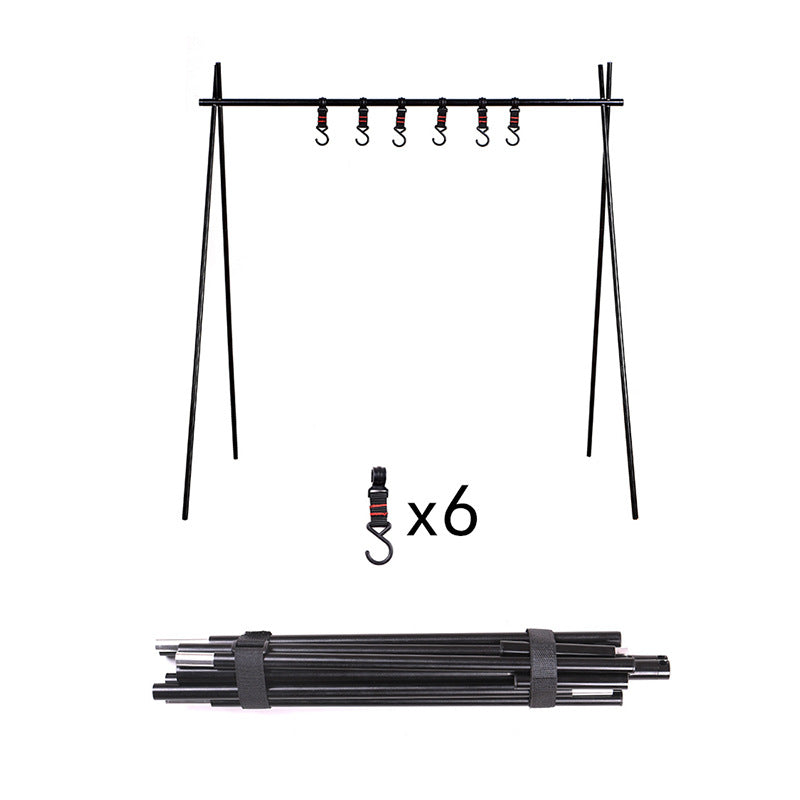 Outdoor camping portable storage hook rack