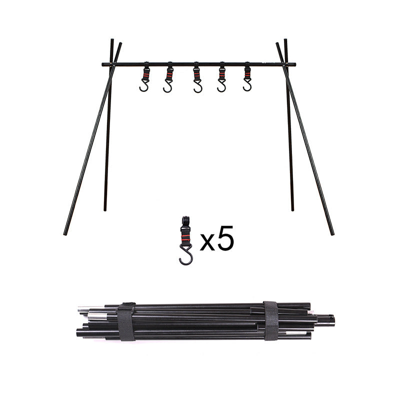 Outdoor camping portable storage hook rack