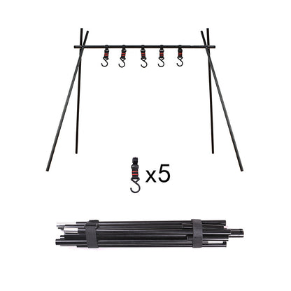 Outdoor camping portable storage hook rack