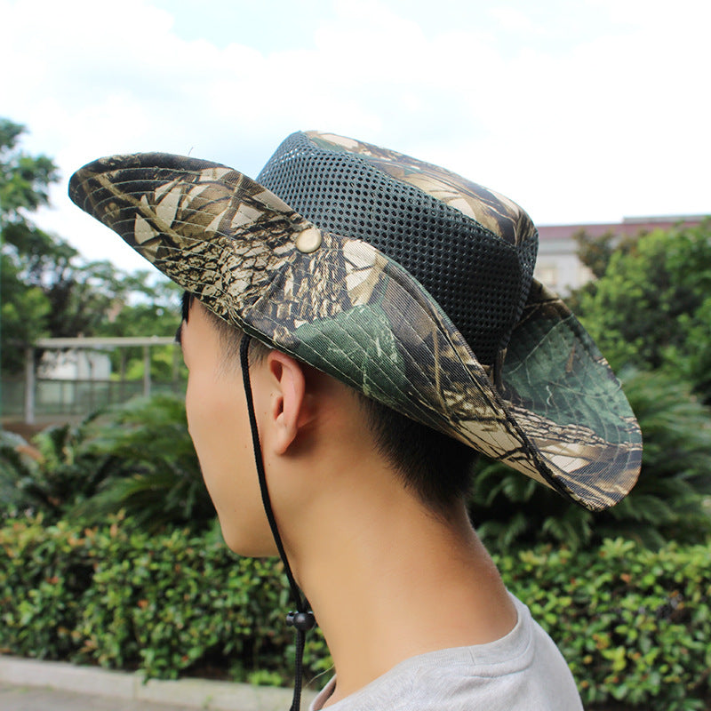 Summer outdoor hiking camouflage cap