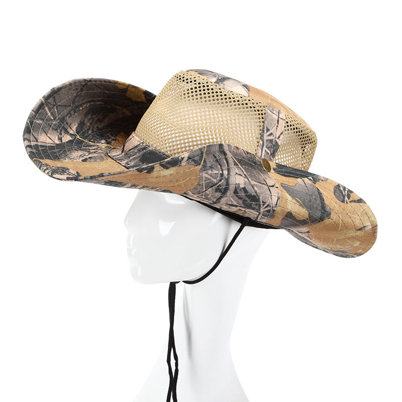 Summer outdoor hiking camouflage cap