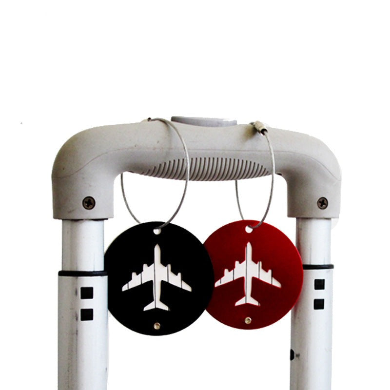 Travel luggage plane shape boarding pass