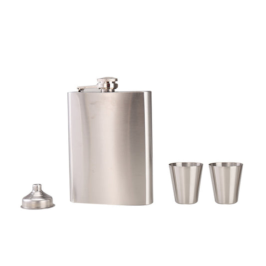 Portable stainless steel 7oz decanter