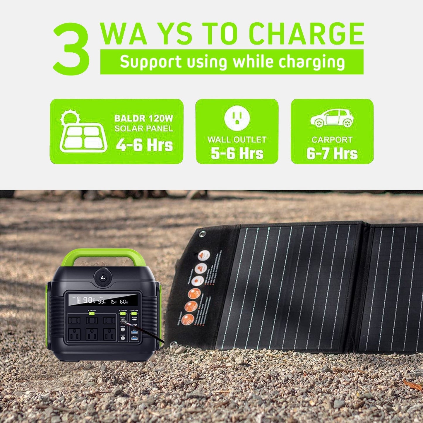 600W portable backup battery pack supply JOOFIRE