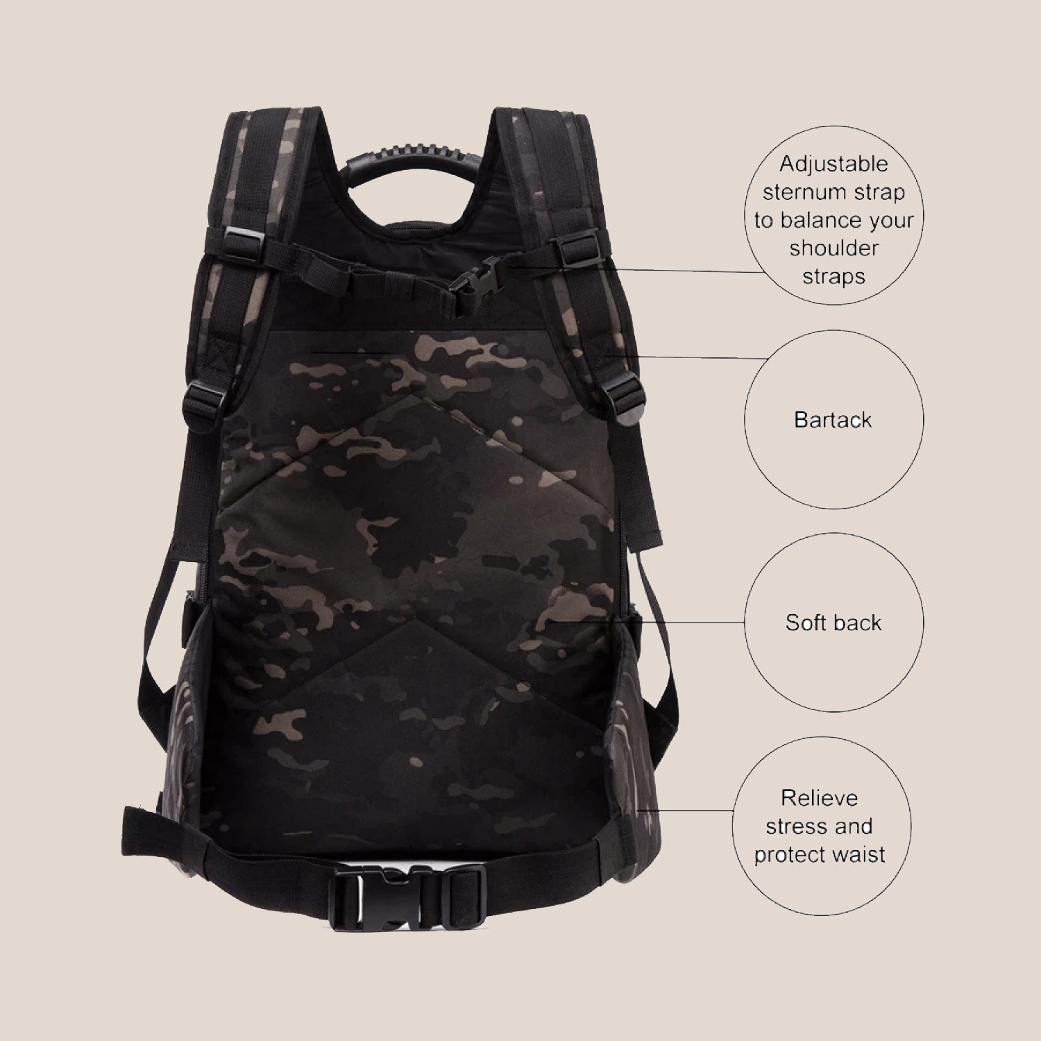 40 liter military tactical backpack JOOFIRE