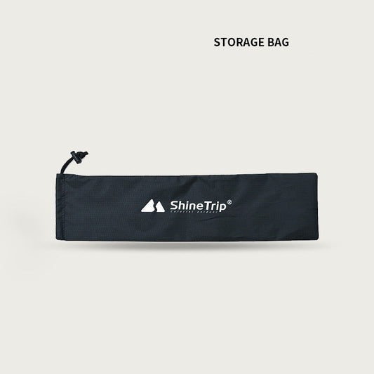 Outdoor tent pole storage bag