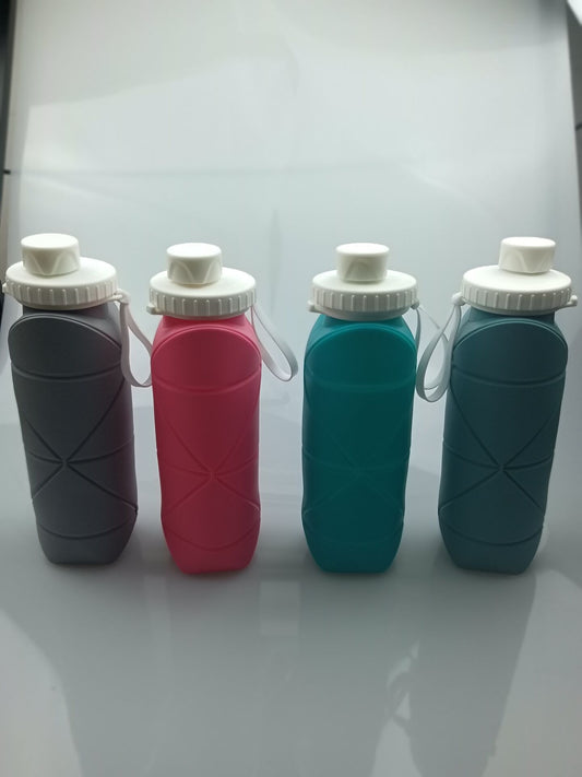 Outdoor sports silicone folding 600ML water cup