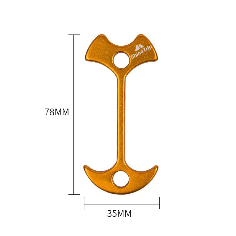 Extended camping tent fishbone ground pegs